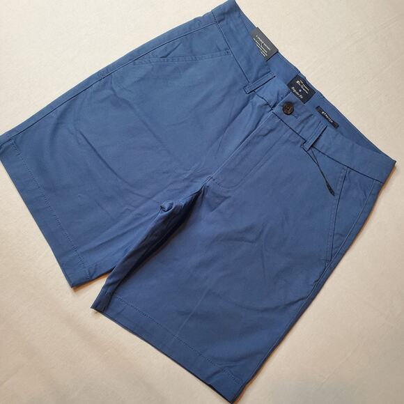 Ben Sherman Men's Size 30 NWT Stretch Chino Shorts Regular Fit Blue - Picture 1 of 8